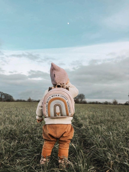 Rucksack Groß Regenbogen Rosa | Little Who