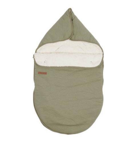 Babyschalen-Fußsack 0+ - Pure Olive, Little Dutch