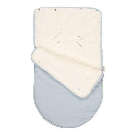 Babyschalen-Fußsack Pure Soft Blue | Little Dutch