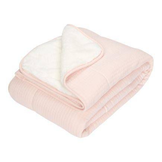 Kinderbettdecke Pure Soft Pink | Little Dutch