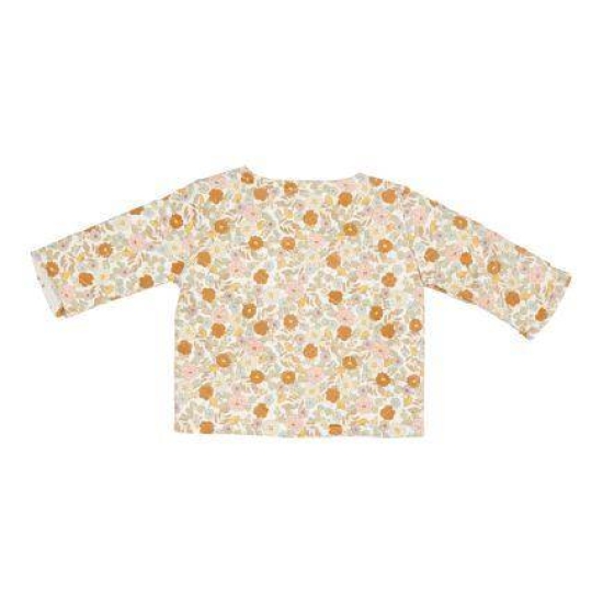 Langarm-Shirt mit Kragen Vintage Little Flowers, Größe 62 | Little Dutch