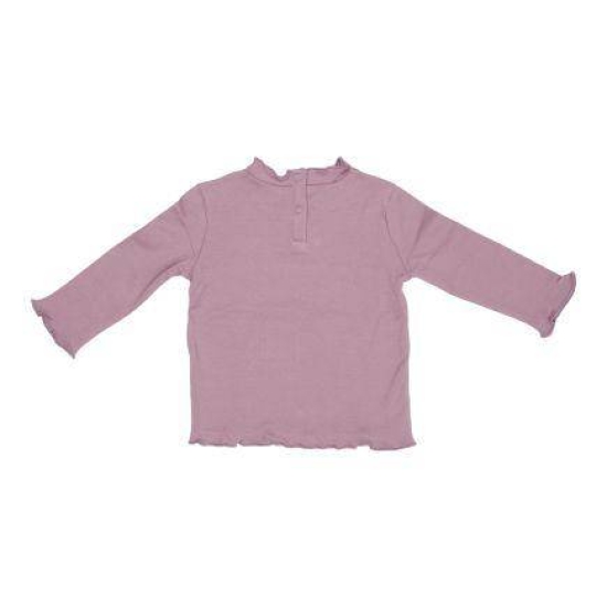 Langarm-Shirt mit Rüschen Vintage Little Flowers Mauve, Größe 86 | Little Dutch