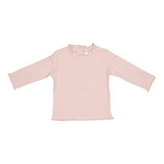 Langarm-Shirt mit Rüschen Rosa, Größe 50/56 | Little Dutch