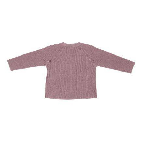 Wickelstrickjacke Essential Pure Mauve, Größe 68 | Little Dutch