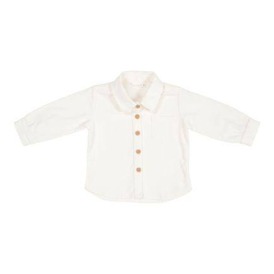Hemd Cord Vintage Sunny Stripes Soft White, Größe 68 | Little Dutch