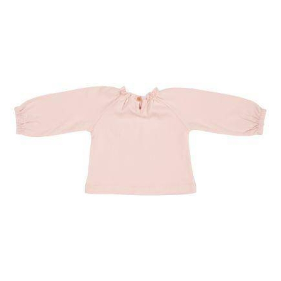 Langarm-Shirt mit Stickerei Vintage Little Flowers, Soft Pink Größe 68 | Little Dutch