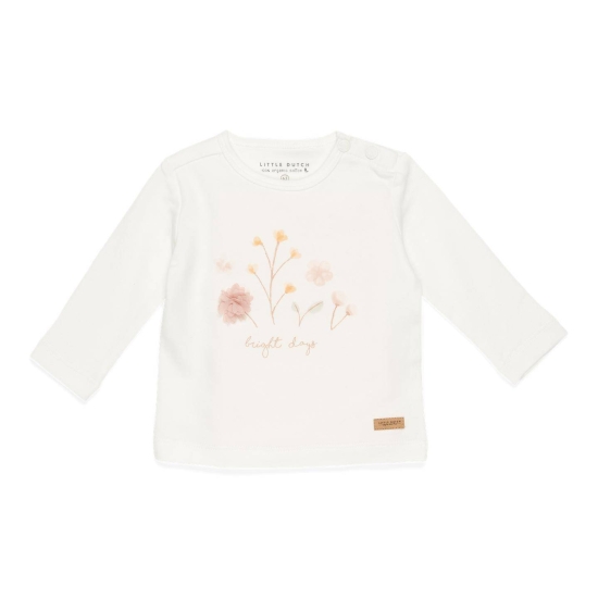 Langarm-Shirt Flowers & Butterflies White Flowers, Größe 86 | Little Dutch