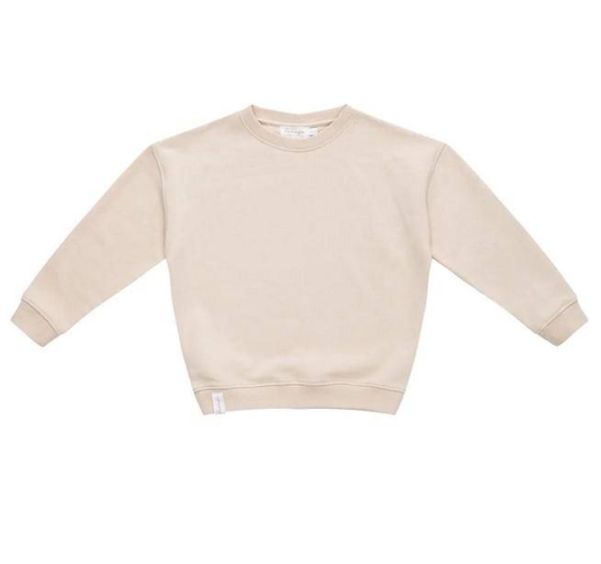 Sweatshirt oversized unisex "Nude" beige, 74/80 | leevje