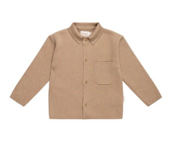 Hemd Strick "Coffee" beige, Größe 86-92 | leevje