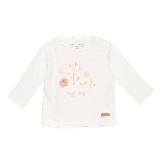 Langarm-Shirt Flowers & Butterflies Flowers White, Größe 80 | Little Dutch