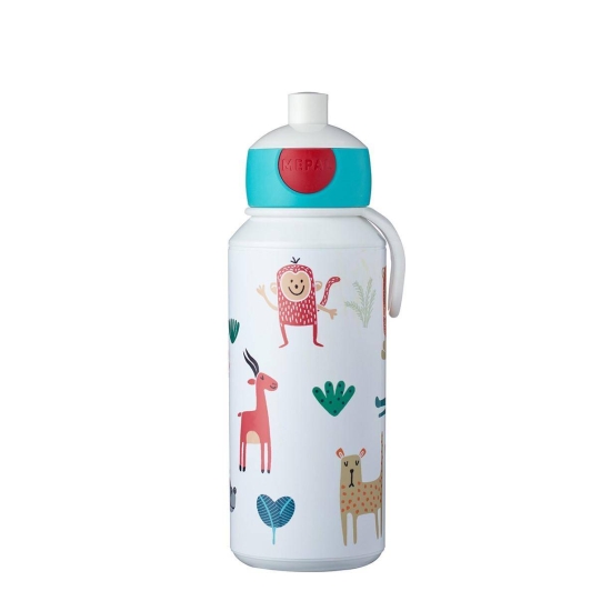 Trinkflasche Pop-Up 400 ml - Animal Friends | Mepal