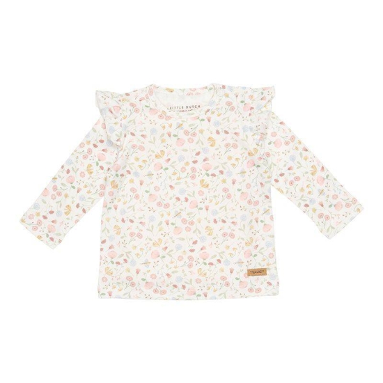 Langarm-Shirt Flowers & Butterflies, Größe 86 | Little Dutch