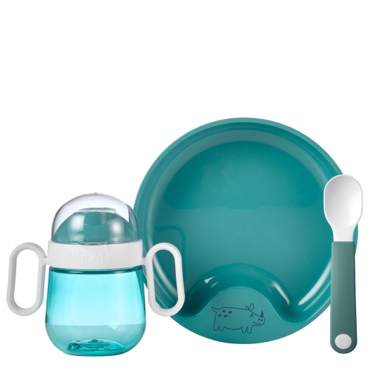 Babygeschirr-Set Mio 3-teilig - Deep Turquise | Mepal