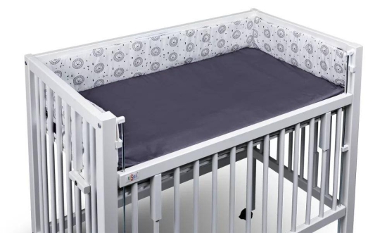 Nestchen für Beistellbett Löwen 40 x 90 cm, grau | tiSsi®