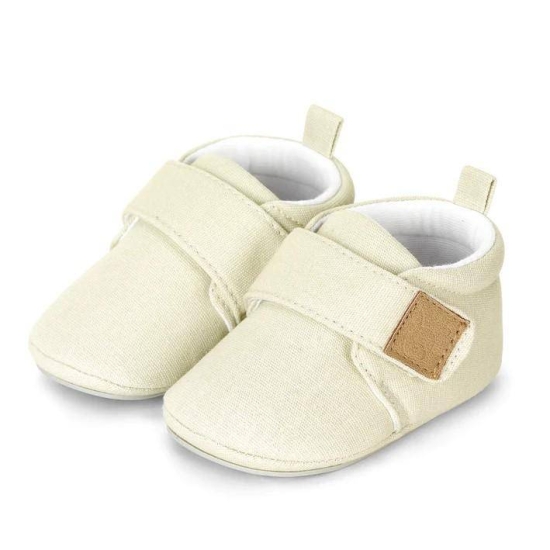 Krabbelschuhe Baby Größe 21/22, beige | Sterntaler