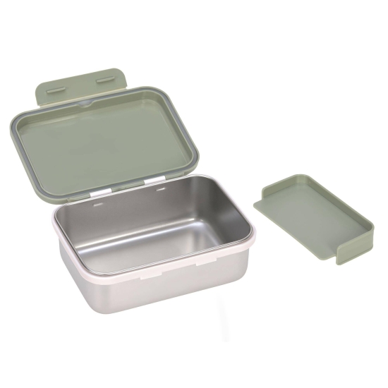 Lunchbox Edelstahl - Happy Printy, Olive | Lässig