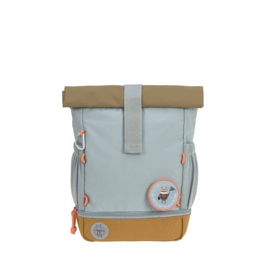 Rucksack Rolltop, natur/hellblau | Lässig