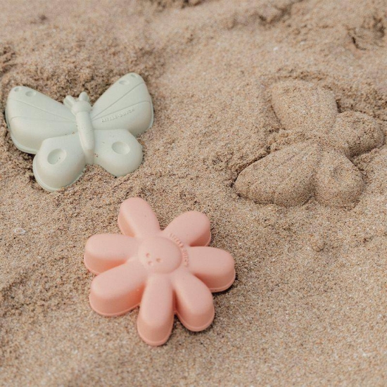 Sandkasten-Spielzeug 3-teilig, Flowers & Butterflies | Little Dutch