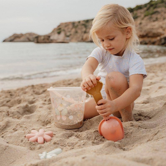 Sandkasten-Spielzeug 3-teilig, Flowers & Butterflies | Little Dutch