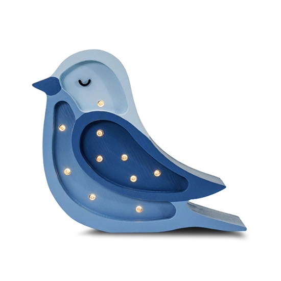 Lampe Vogel mini, blau | Little Lights