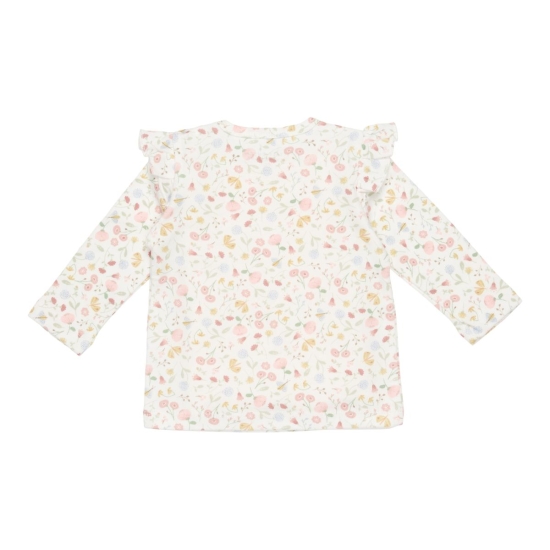 Langarm-Shirt Flowers & Butterflies, Größe 80 | Little Dutch