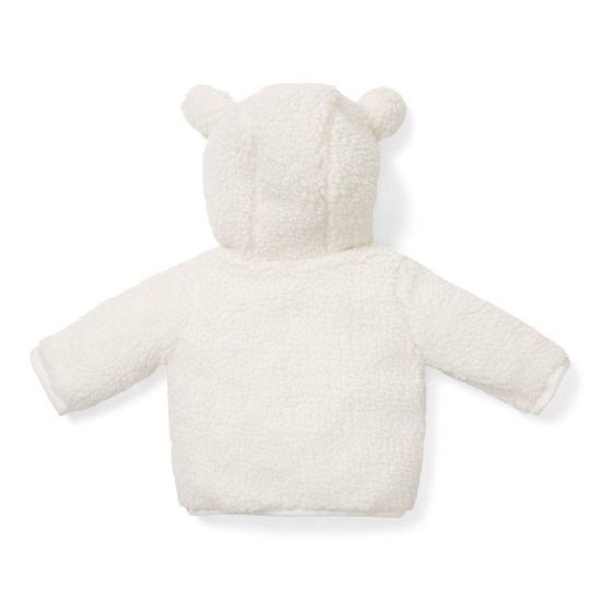 Teddy-Jacke Baby Bunny, Off-White, Größe 80 | Little Dutch