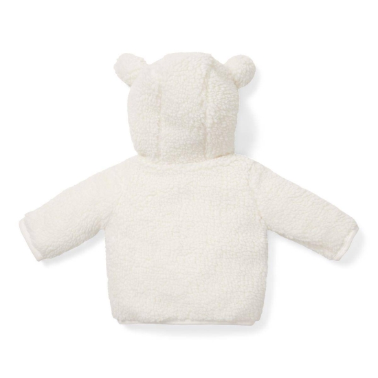 Teddy-Jacke Baby Bunny, Off-White, Größe 86 | Little Dutch