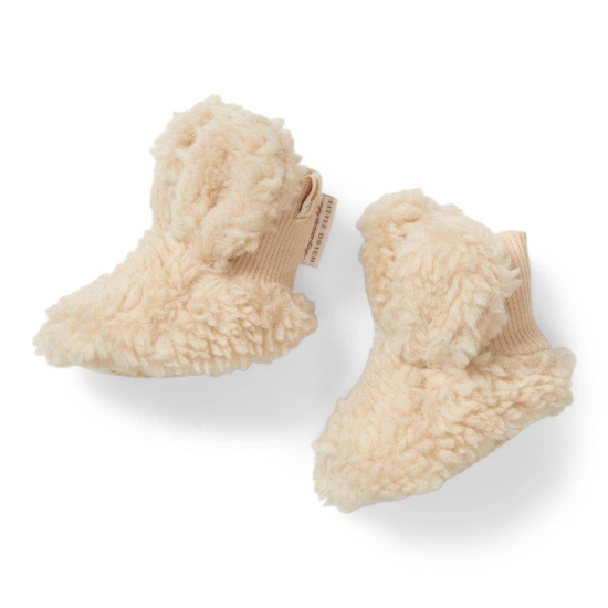 Teddy-Babyschuhe Bunny, Sand - Größe 1 | Little Dutch