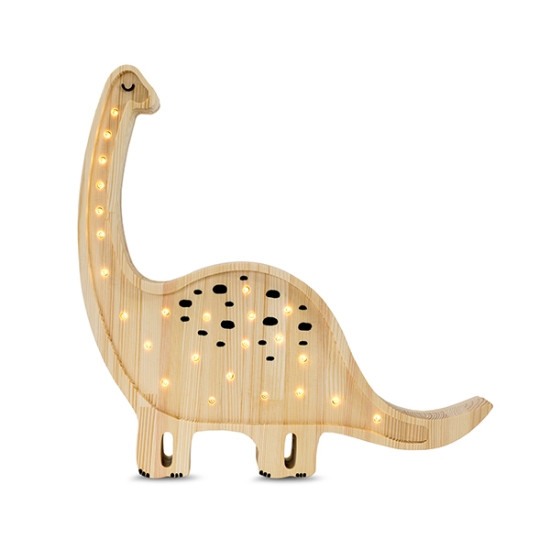 Lampe Dino Diplodocus Jurassic Holz | Little Lights