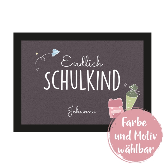 Fußmatte M - Schulkind | Schmatzepuffer