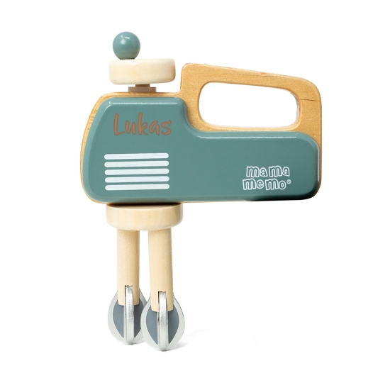 Handmixer grün - Holz | MaMaMeMo