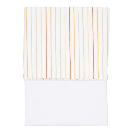 Kinderbettlaken Vintage Sunny Stripes 110 x 140 cm | Little Dutch