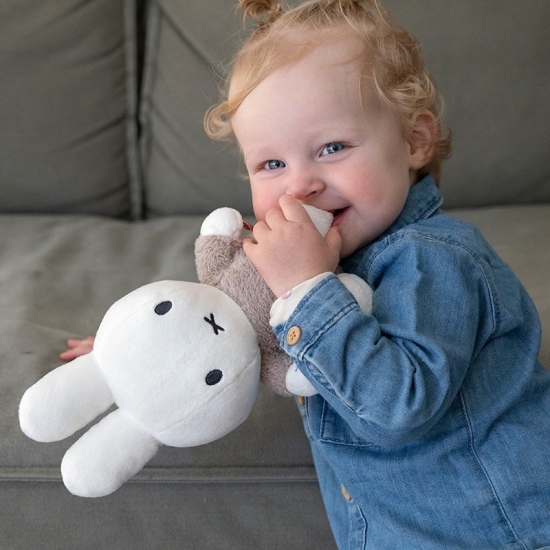 Kuscheltier Hase Fluffy 25 cm, taupe | Miffy x Tiamo