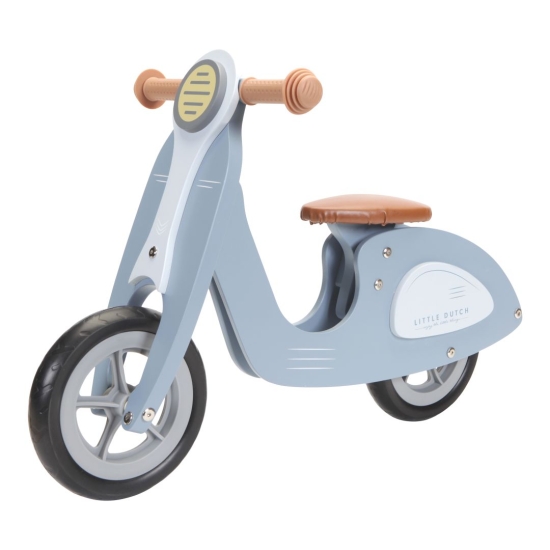 Laufrad Loop Scooter Holz, blau Little Dutch