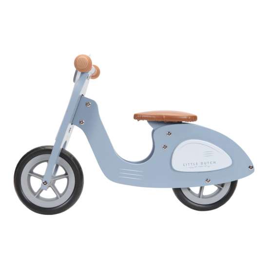 Laufrad Loop Scooter Holz, blau Little Dutch