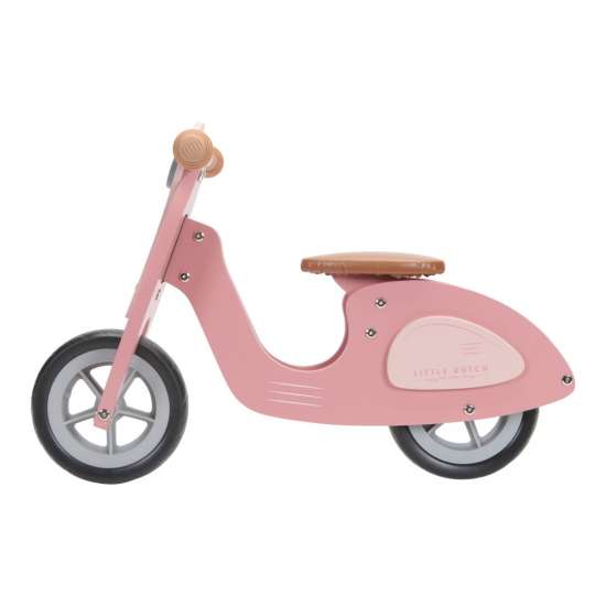 Laufrad Loop Scooter Holz, rosa Little Dutch