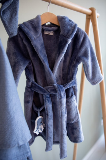 Bademantel  Ocean Blue, Größe 86/92 | Little Dutch