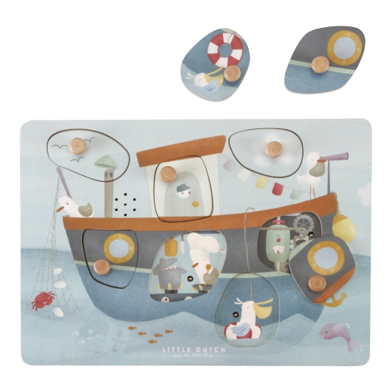 Puzzle mit Sound Sailors Bay | Little Dutch