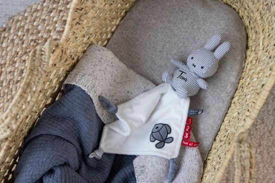 Schnuffeltuch Miffy, grau | Tiamo