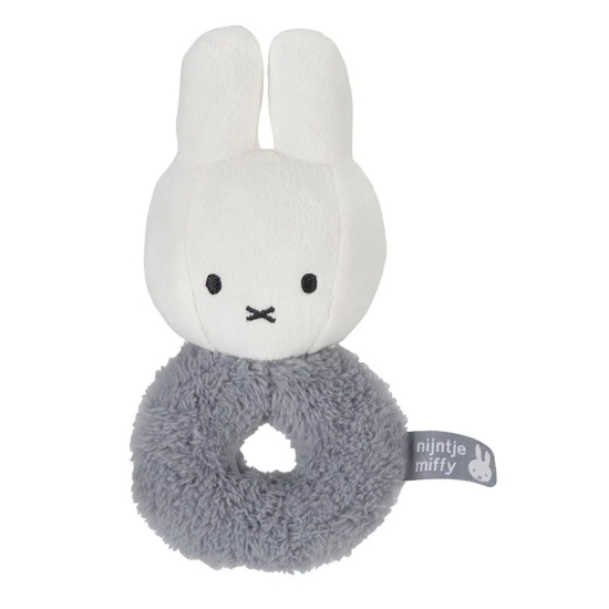 Rassel-Greifling Hase Fluffy blau | Miffy x Tiamo