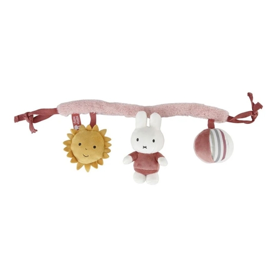 Kinderwagenkette Fluffy pink | Miffy x Tiamo