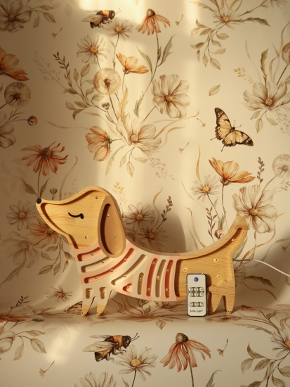 Lampe Hund, hell-rosa | Little Lights