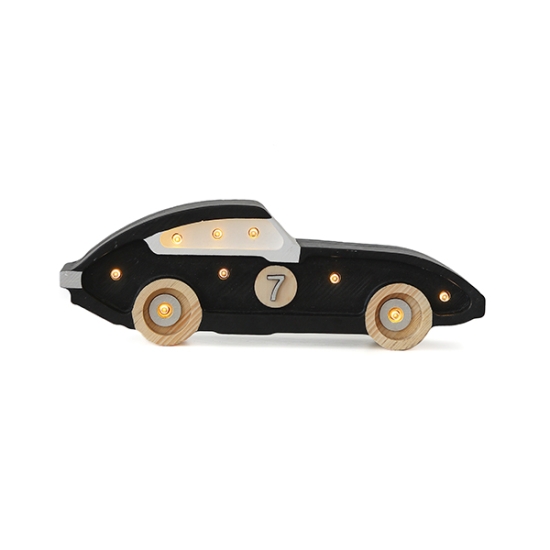 Lampe Rennauto mini, schwarz | Little Lights