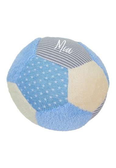 Rassel Stoffball hellblau | Sterntaler