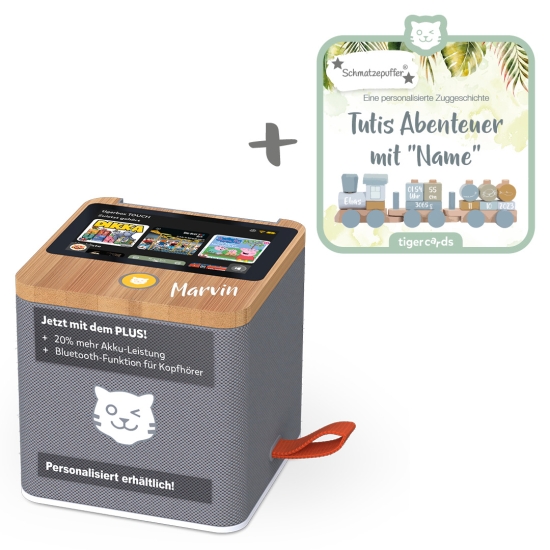 Tigerbox TOUCH PLUS grau + Tigercard Tutis Abenteuer Set | tigermedia