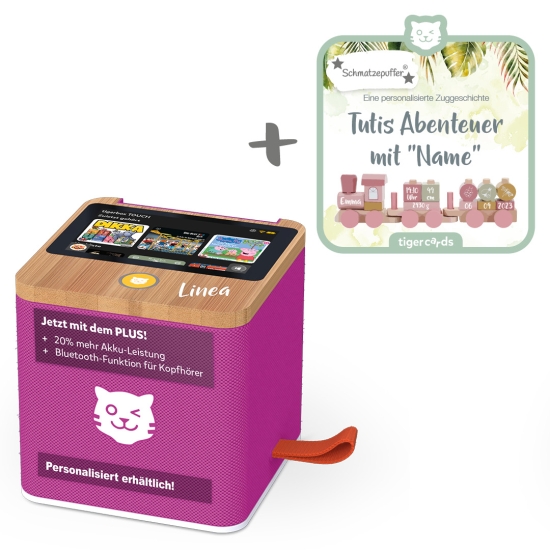 Tigerbox TOUCH PLUS lila + Tigercard Tutis Abenteuer Set | tigermedia