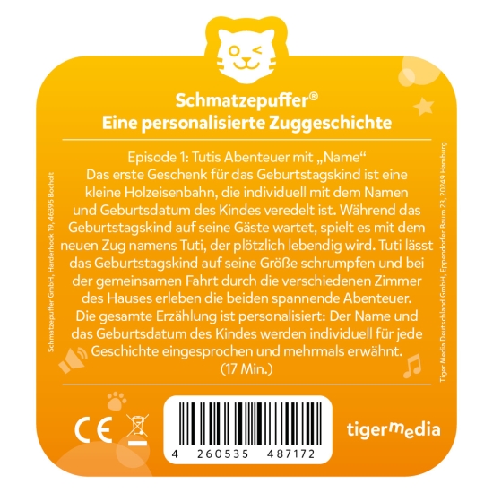 tigercard für Tigerbox Touch "Tutis Abenteuer" | personalisiert