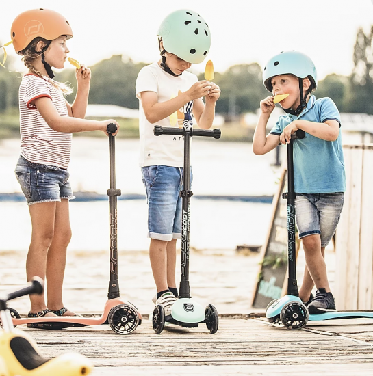 Fahrradhelm Größe S-M, Blueberry | Scoot & Ride