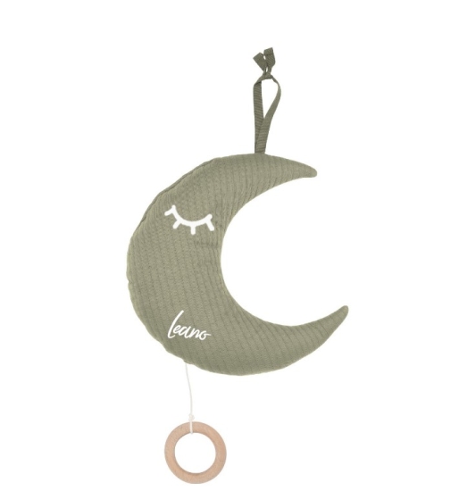 Spieluhr Mond, Pure olive | Little Dutch