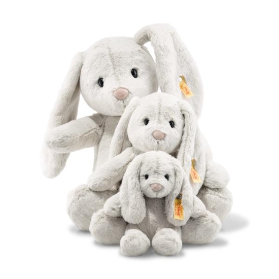 Kuscheltier Hase Hoppie, hellgrau 28 cm | Steiff